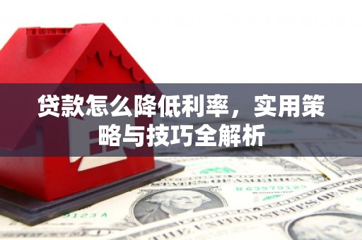 阿巴嘎旗贷款怎么降低利率，实用策略与技巧全解析