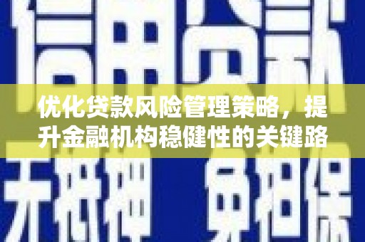 阿巴嘎旗优化贷款风险管理策略，提升金融机构稳健性的关键路径