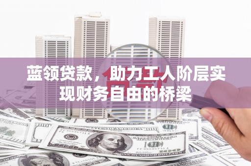 阿巴嘎旗蓝领贷款，助力工人阶层实现财务自由的桥梁