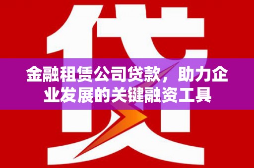 阿巴嘎旗金融租赁公司贷款，助力企业发展的关键融资工具