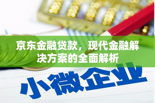 阿巴嘎旗京东金融贷款，现代金融解决方案的全面解析