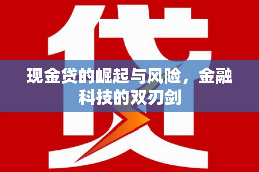 阿巴嘎旗现金贷的崛起与风险，金融科技的双刃剑