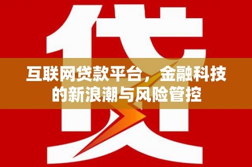 阿巴嘎旗互联网贷款平台，金融科技的新浪潮与风险管控