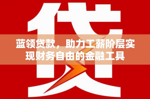 阿巴嘎旗蓝领贷款，助力工薪阶层实现财务自由的金融工具