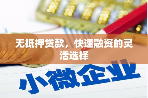 阿巴嘎旗无抵押贷款，快速融资的灵活选择