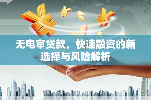 阿巴嘎旗无电审贷款，快速融资的新选择与风险解析