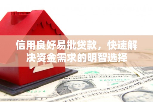 阿巴嘎旗信用良好易批贷款，快速解决资金需求的明智选择