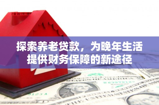 阿巴嘎旗探索养老贷款，为晚年生活提供财务保障的新途径