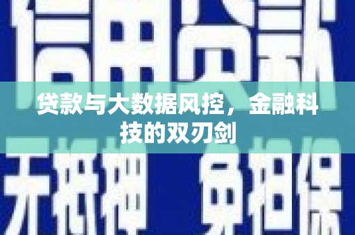 阿巴嘎旗贷款与大数据风控，金融科技的双刃剑