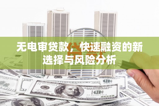 阿巴嘎旗无电审贷款，快速融资的新选择与风险分析