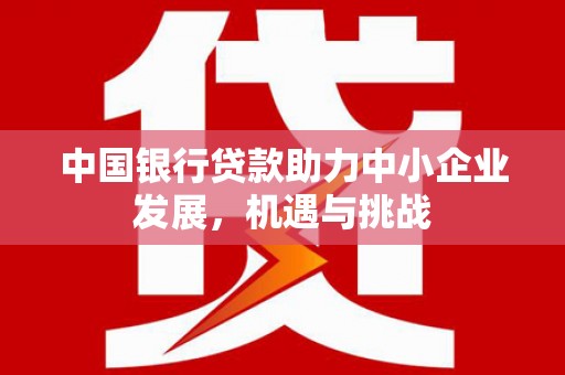阿巴嘎旗中国银行贷款助力中小企业发展，机遇与挑战