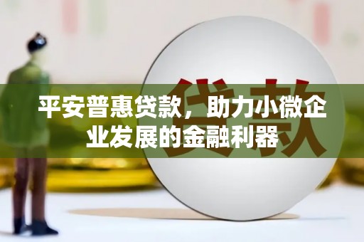 阿巴嘎旗平安普惠贷款，助力小微企业发展的金融利器