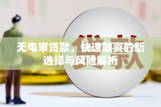 阿巴嘎旗无电审贷款，快速融资的新选择与风险解析