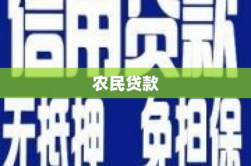 阿巴嘎旗农民贷款