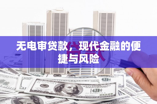 阿巴嘎旗无电审贷款，现代金融的便捷与风险
