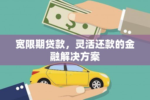 阿巴嘎旗宽限期贷款，灵活还款的金融解决方案