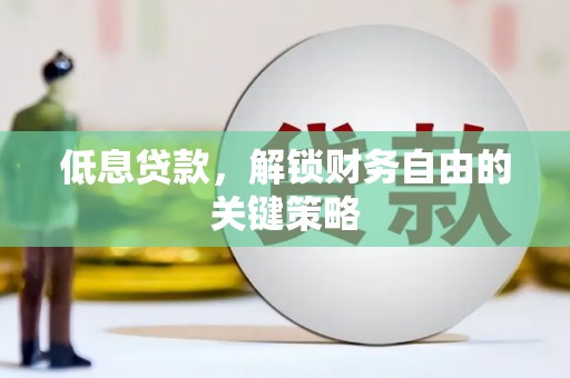 阿巴嘎旗低息贷款，解锁财务自由的关键策略
