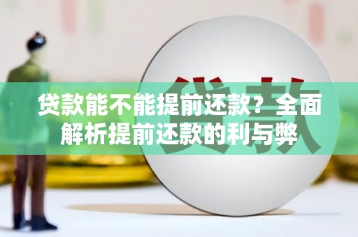 阿巴嘎旗贷款能不能提前还款？全面解析提前还款的利与弊