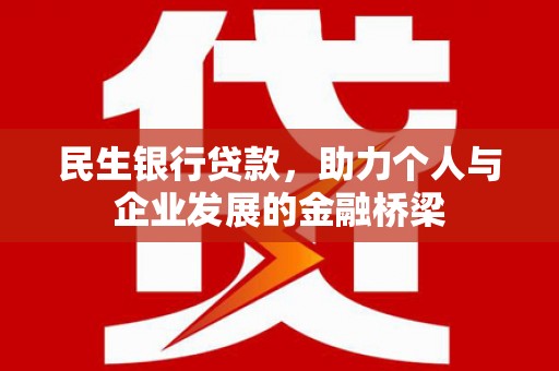 阿巴嘎旗民生银行贷款，助力个人与企业发展的金融桥梁