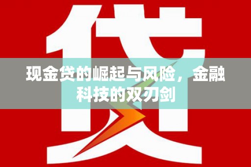 阿巴嘎旗现金贷的崛起与风险，金融科技的双刃剑