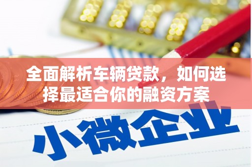 阿巴嘎旗全面解析车辆贷款，如何选择最适合你的融资方案