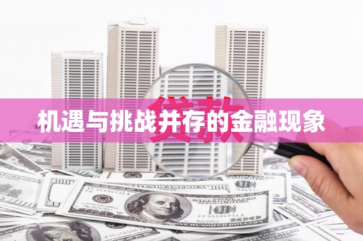 阿巴嘎旗机遇与挑战并存的金融现象